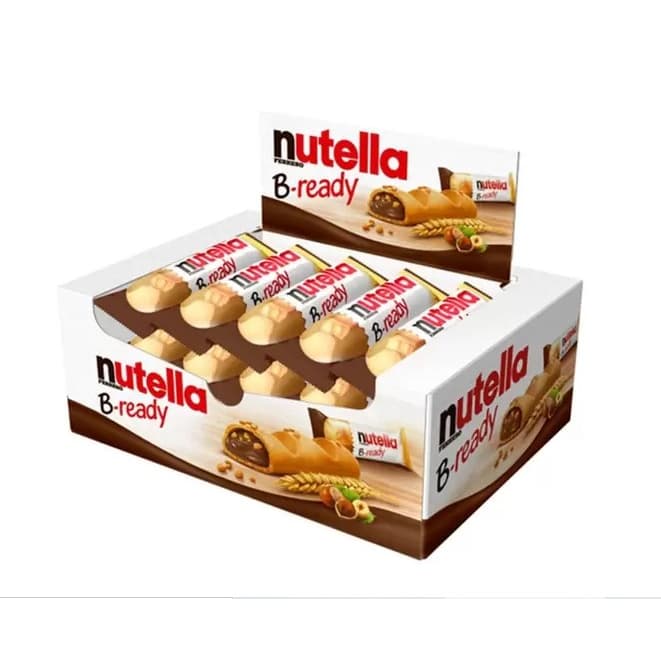 Nutella B-ready Biscoitos Wafer Com Creme Nutella Kit c/ 15