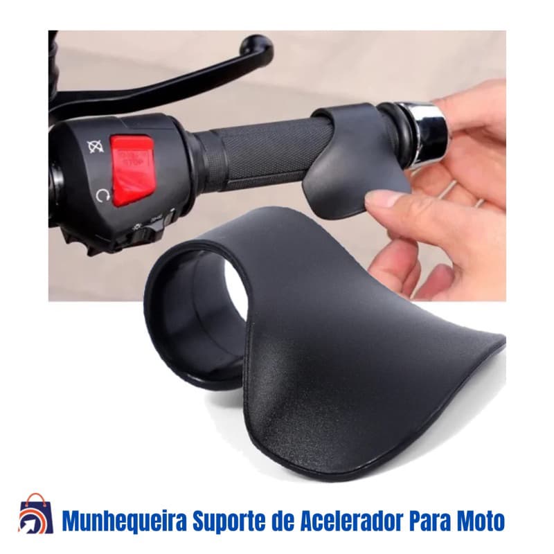Descanso Apoio Mão P/manopla Punho Acelerador Moto Universal