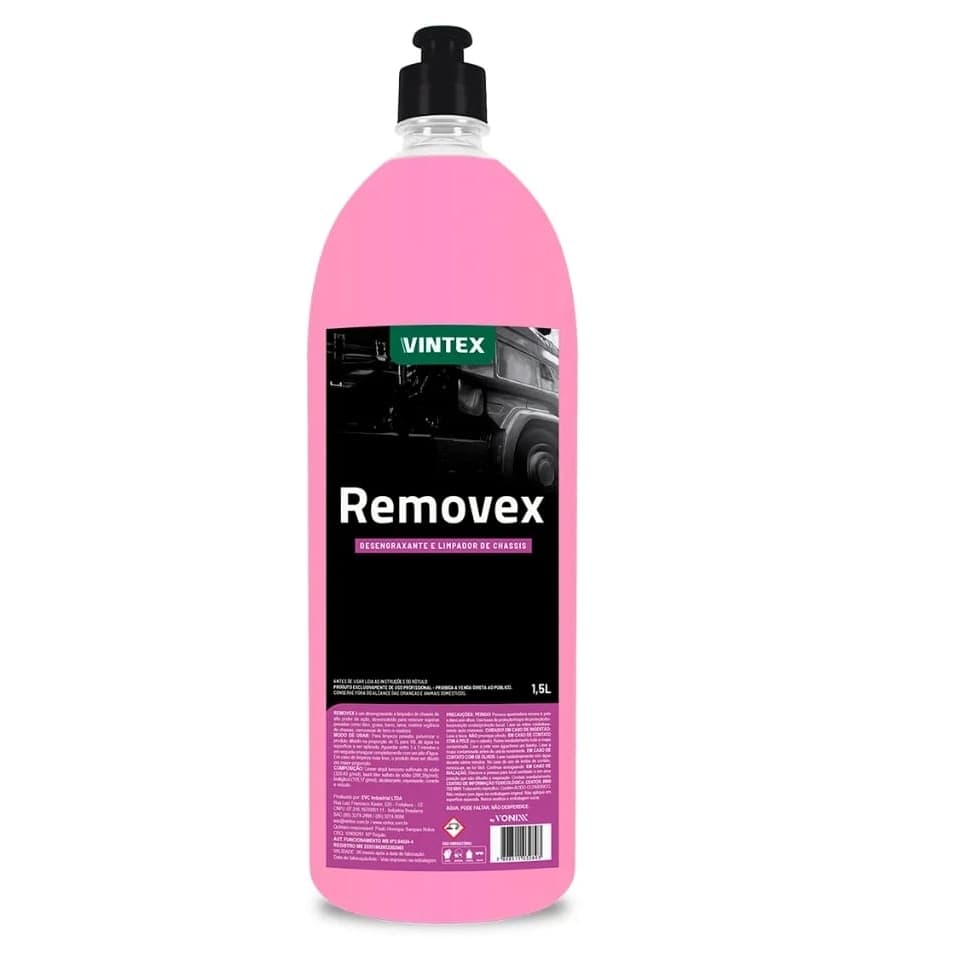 Produto Para Limpar Chassis Vonixx Removex 1,5l Vintex Desengraxante Automotivo Remove Graxa Oleo