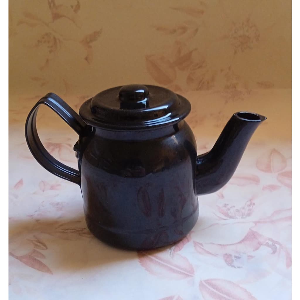 Mini Chaleira Bule Alumínio Pintado 200 ML Preto