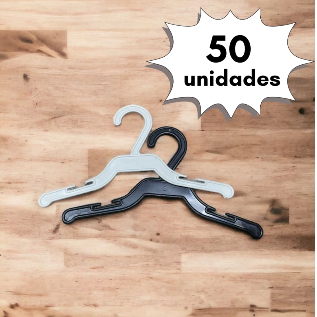 Cabide mini para bebê - pet - 50 unidades - infantil