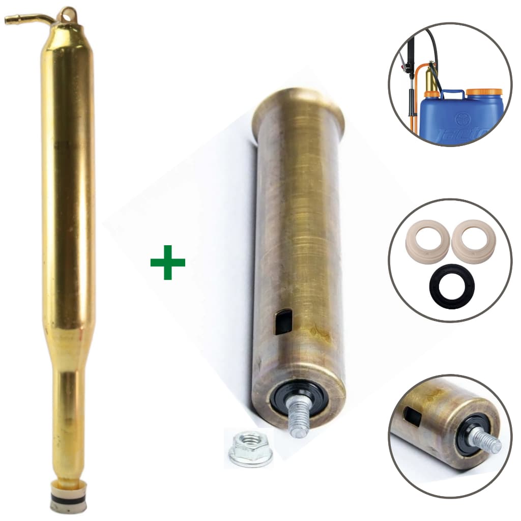 Kit Câmara Compensadora Completa + Cilindro Pulverizador Costal PJH Jacto Peças Reposição Bomba Costal