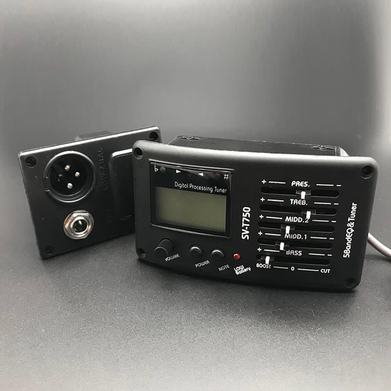 Captador Eq Violao Sv T750 Afinador Digital Giannini Phoenix