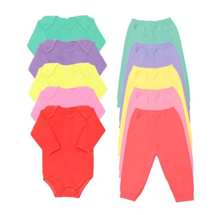 Kit 4 Roupinhas De Bebê (2 Bodies + 2 Mijões/Pé aberto) 100% Algodão Produtos de Qualidade