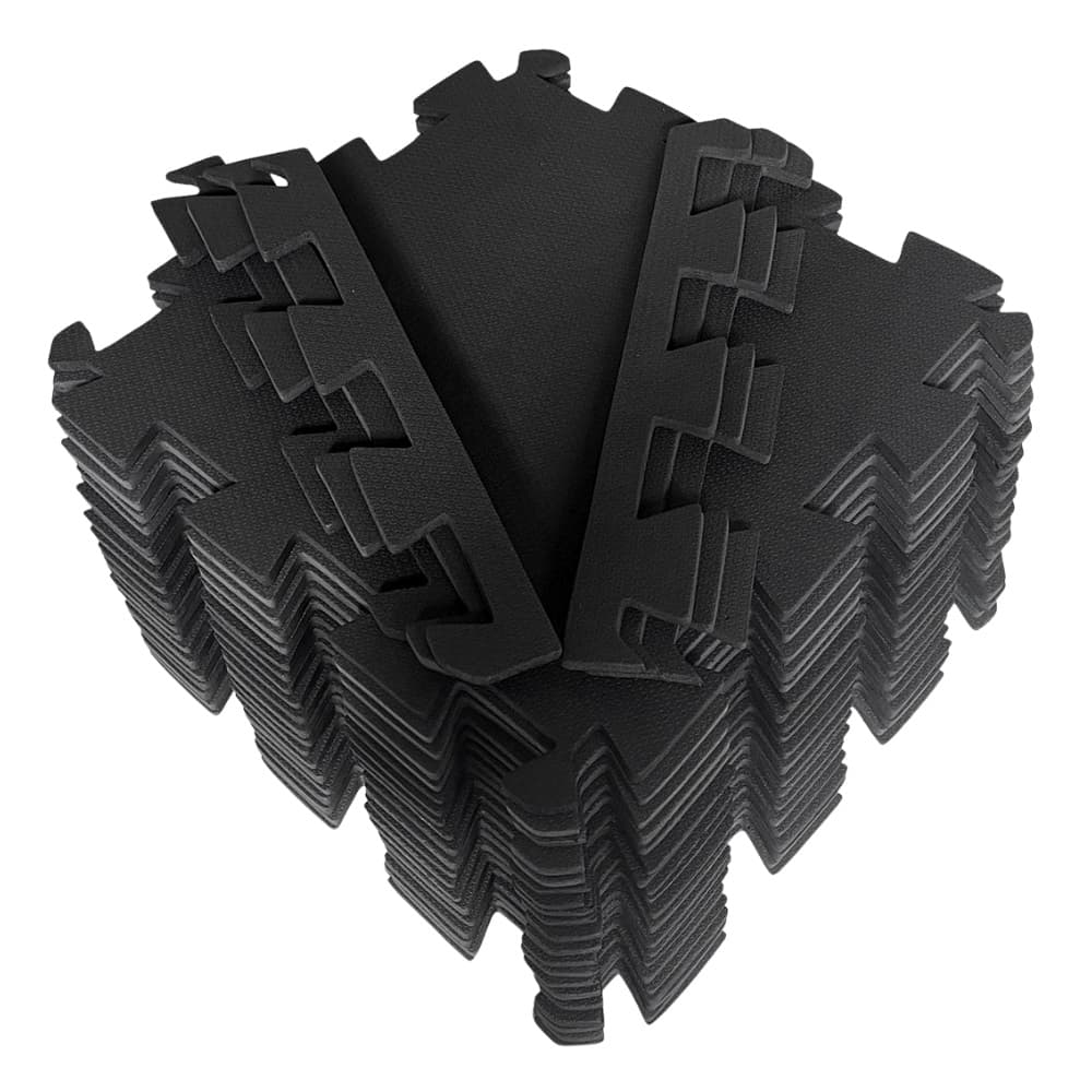 Kit 10 Tatames 50x50 20 Mm Preto