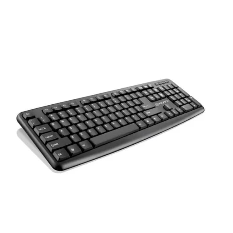 Teclado office, preto, USB, Digitação silenciosa, ABNT 2, Hoopson TPC-058