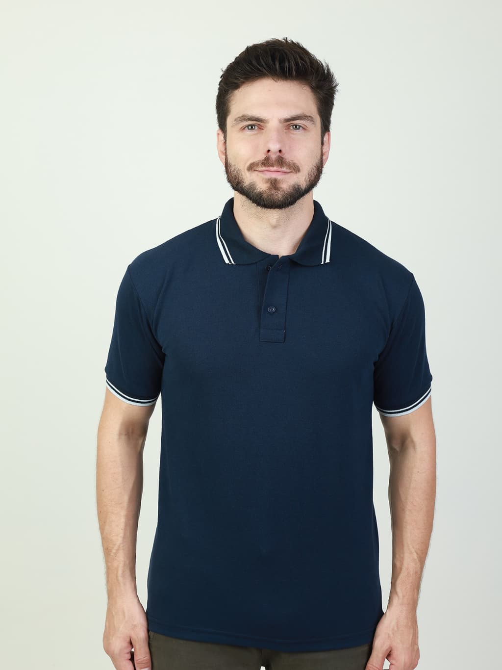 Camisa Polo Listra Piquet Masculina Lisa Basica
