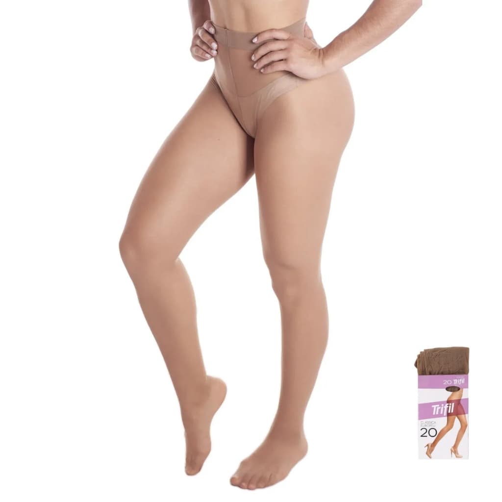 Meia Calça Trifil fio 20  Cor Natural tamanho único Clássica Europeu W06308UNI0220