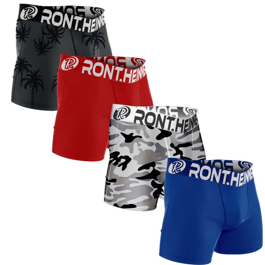 Kit 8 Cueca Box/Boxer RONTHNER Roupas Masculinas Microfibra