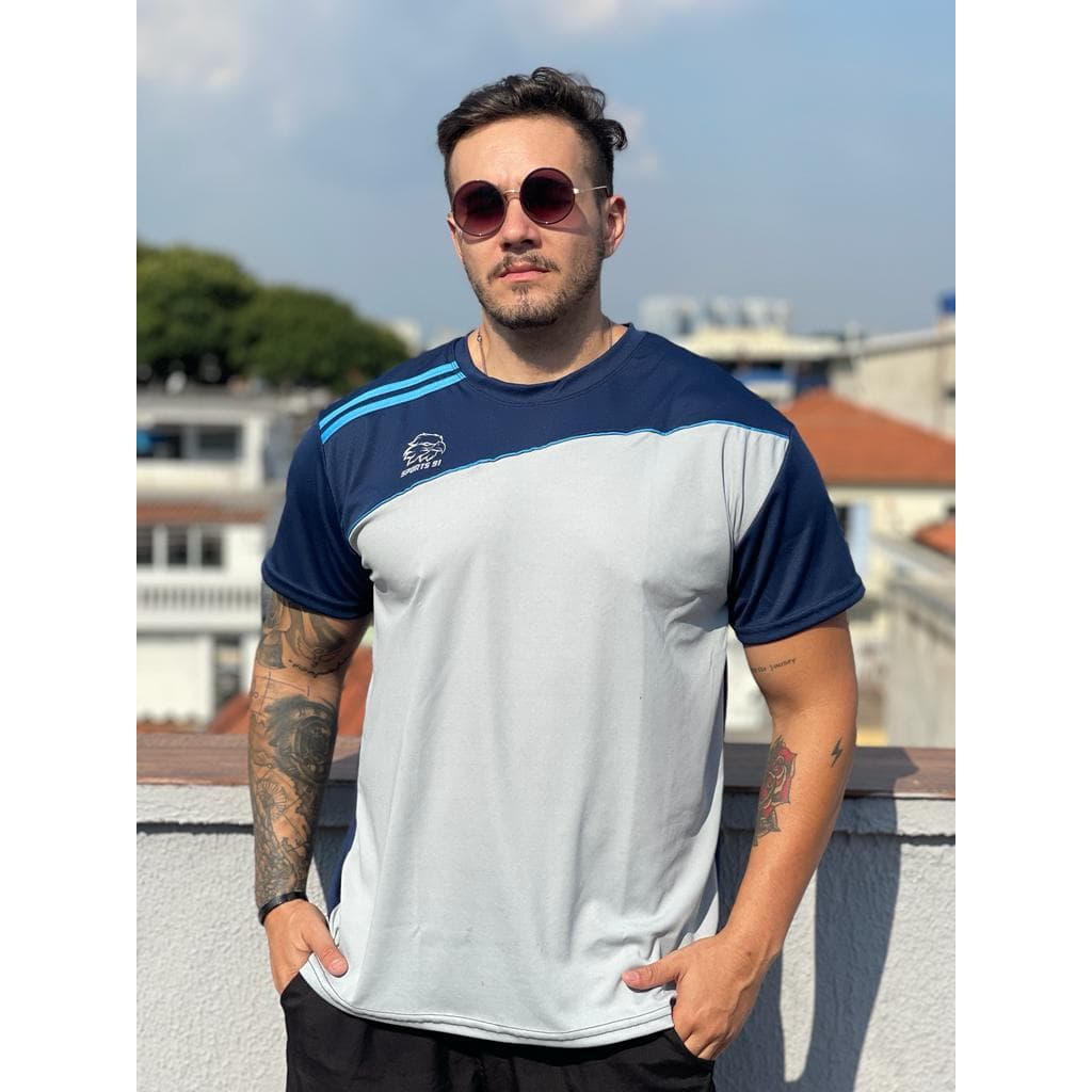 Camisa Camiseta Dry Fit Masculina Treino Academia Cross Fit 100% Poliester 2 cores