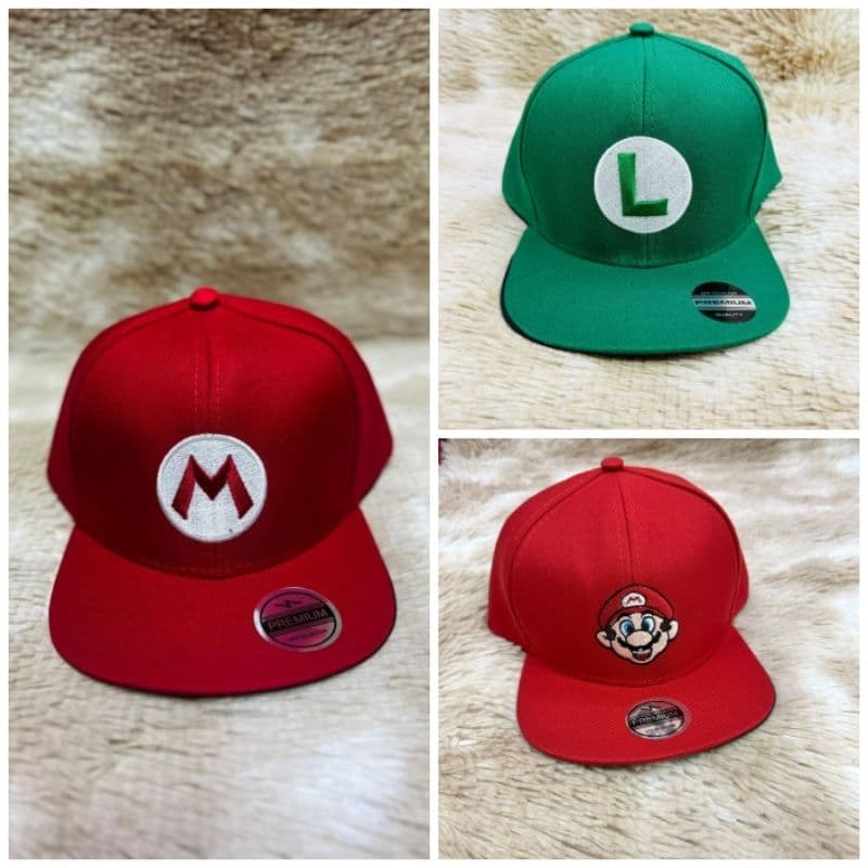 BONÉ infantil do super mario e Luigi,  bone infantil e juvenil