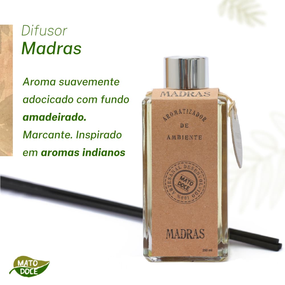 Difusor Aromatizador Varetas De Ambiente Líquido Marcante 250ml Mato Doce Presente