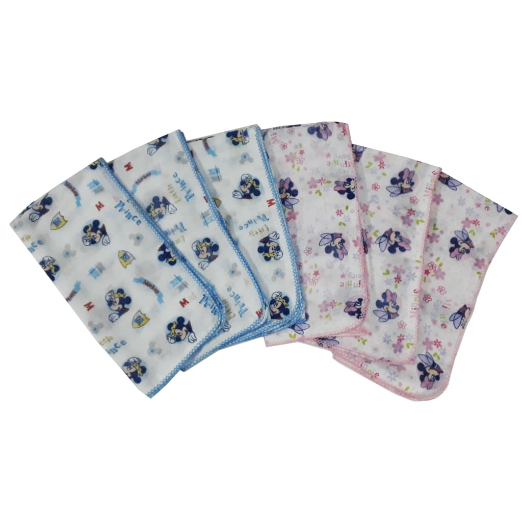 5 Fralda Disney Estampada 70x70cm Com Croche