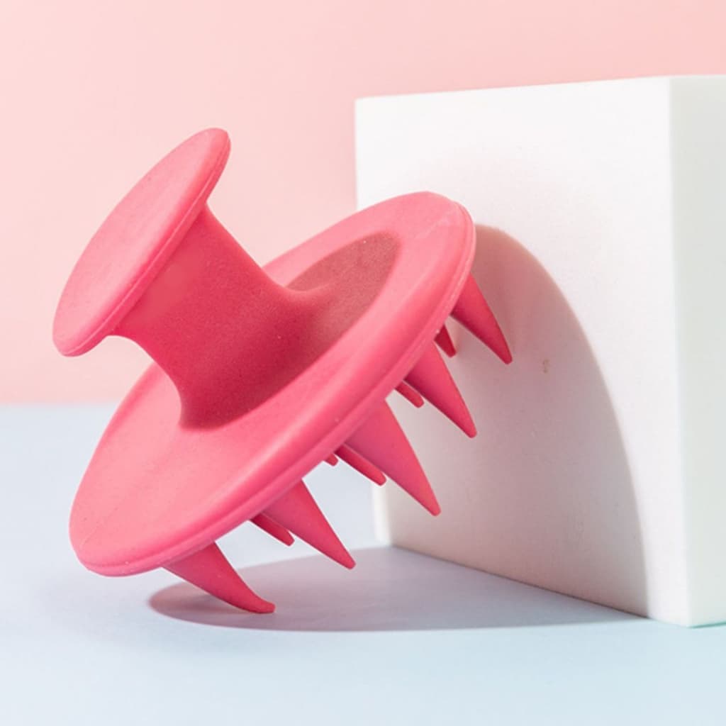Escova Capilar de Silicone Massageadora Flexível - Cor Aleatória