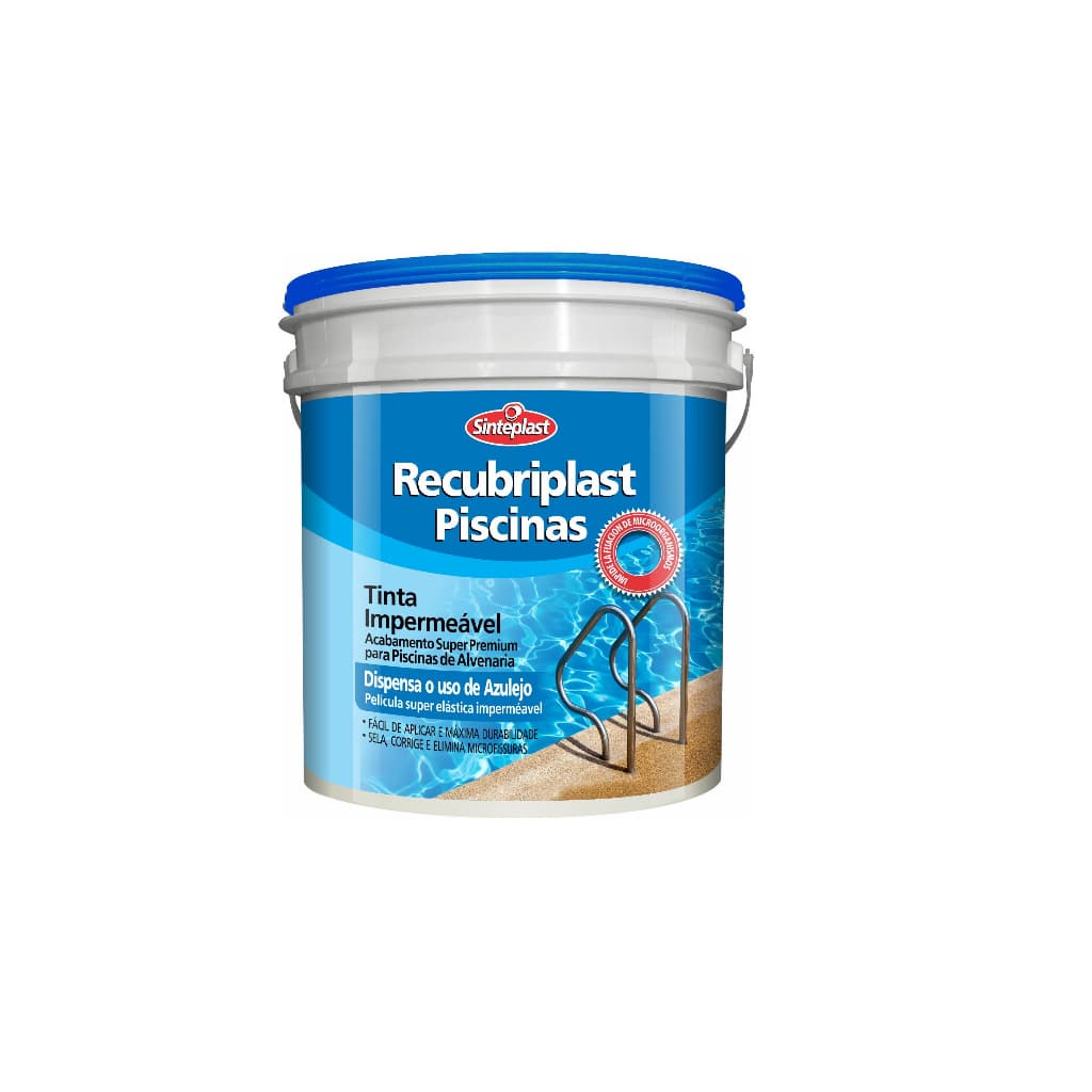 Tinta Acrilica Impermeavel Para Piscina de Alvenaria Borracha Impermeabilizante Liquida 3,6l