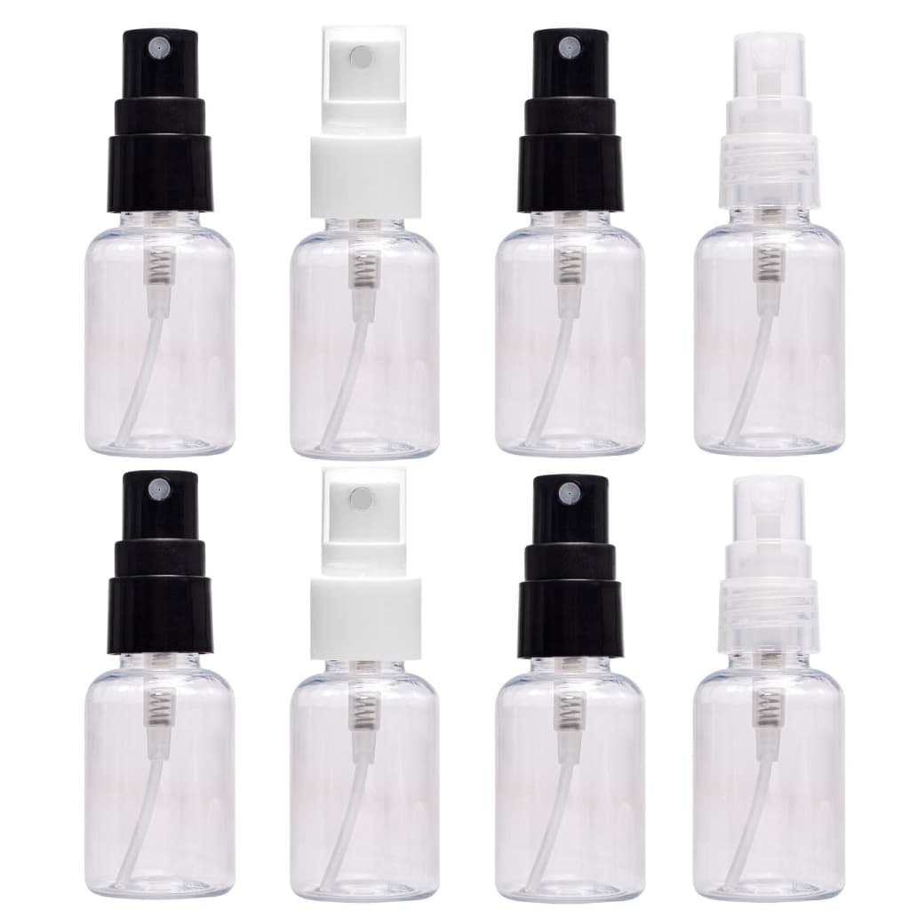 50 Frascos Pet Plástico 30ml Cilíndrico C/ Válvula Spray Perfume