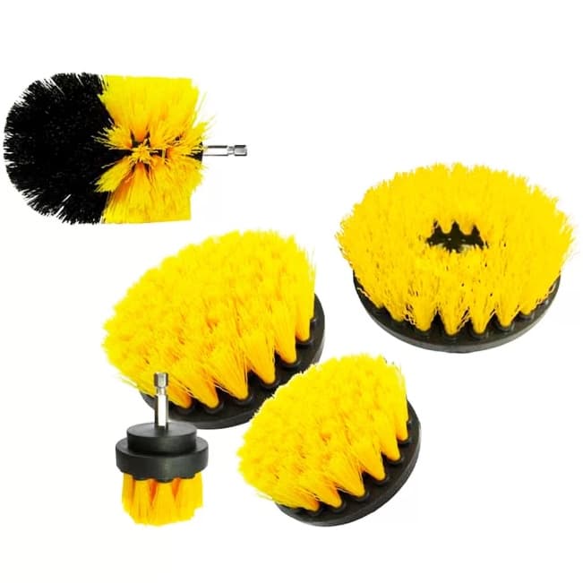 Kit De Escova Limpeza Furadeira Rotativa 05 Peças Titanium JS