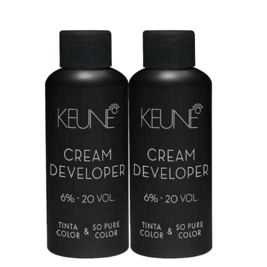Kit Keune Tinta Color & So Pure Color 6% - Oxidante Cremoso 60ml (2 unidades) - 20 VOL