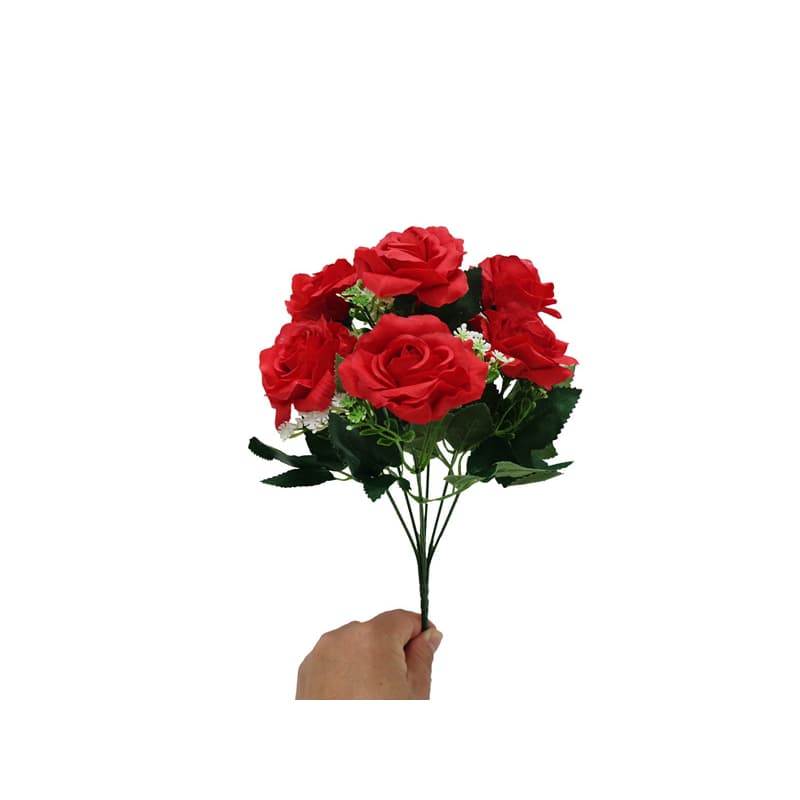 Buquê De Rosa Com Folhagem Flor Artificial Para Decoração Casamento lindas