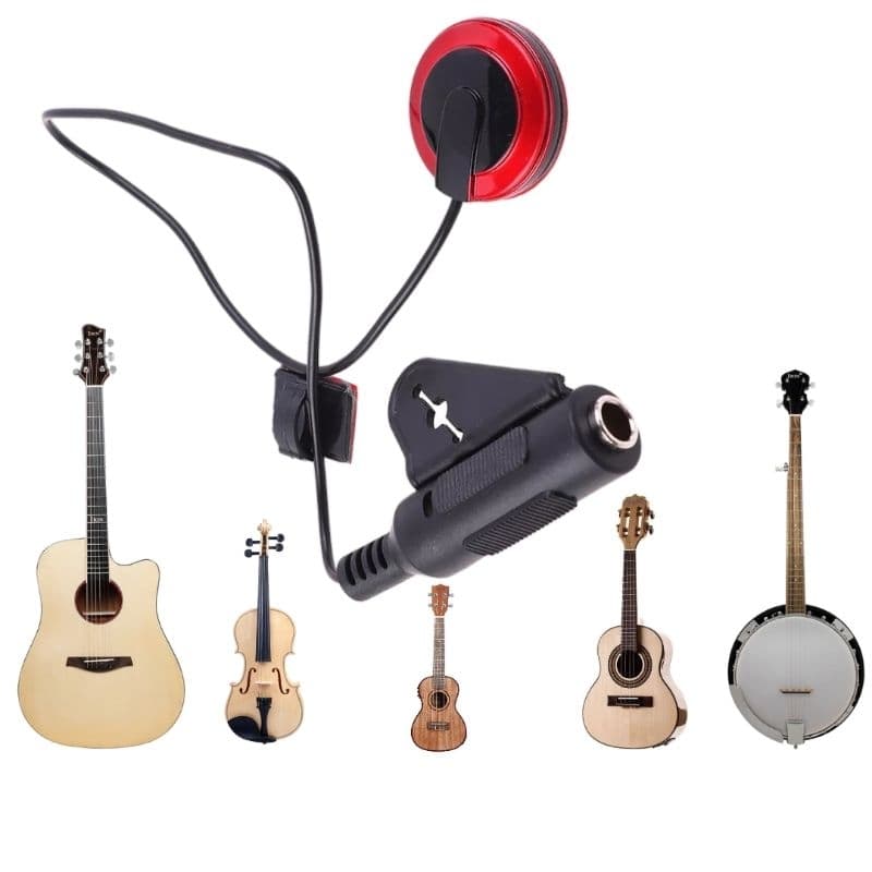 Captador Piezzo P10 Áudio Instrumento Violão Ukulele Violino Banjo Viola Cavaquinho