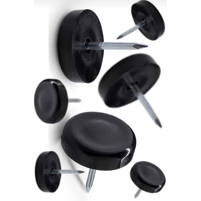 Sapata Plástica com Prego 14,3mm Preta ou Marfim (Kit com 20 unidades)