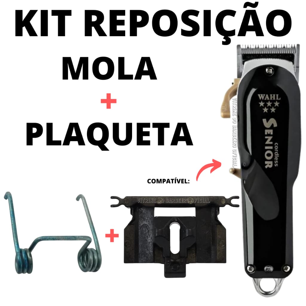 Mola E Plaqueta Reposição P/ Máquinas Cordless Senior Top