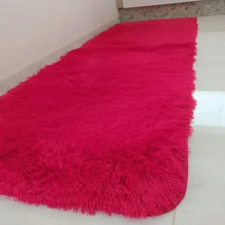 Passadeira Peludo Beira de Cama Antiderrapante 0,70x1,80m Cores