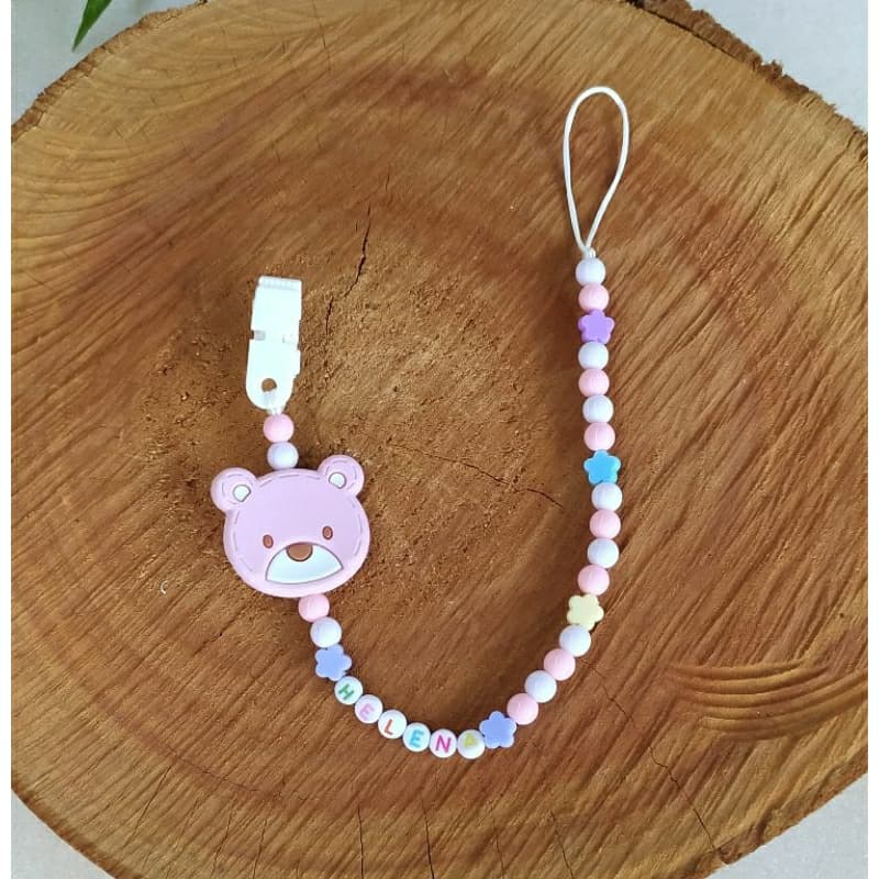 prendedor de chupeta personalizado com nome do bebê feminino e masculino
