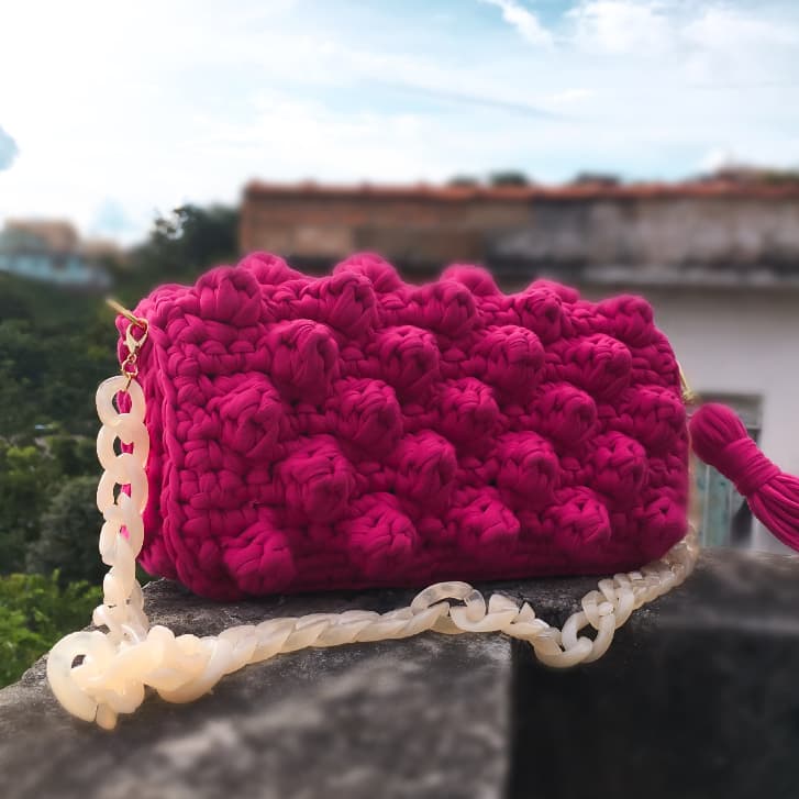 Bolsa de crochê / Bolsa feminina / Bolsa pequena de crochê / Bolsa média de crochê / Bolsa de crochê bonita