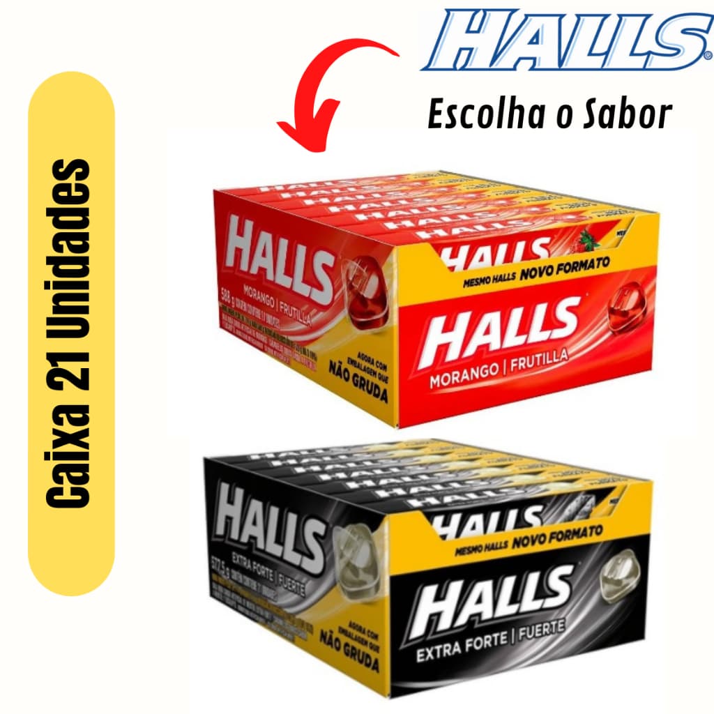 Drops Halls 28 gramas Caixa c/ 21 Unidades