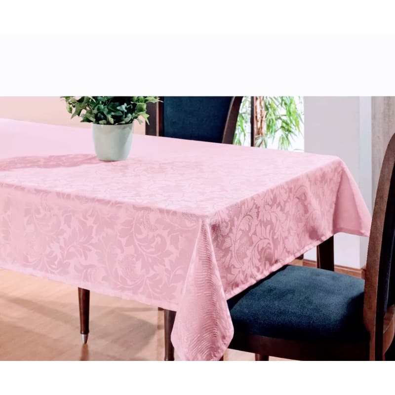 Toalha de Mesa Jacquard Floral 4 Lugares – Elegância e Sofisticação para Seu Jantar