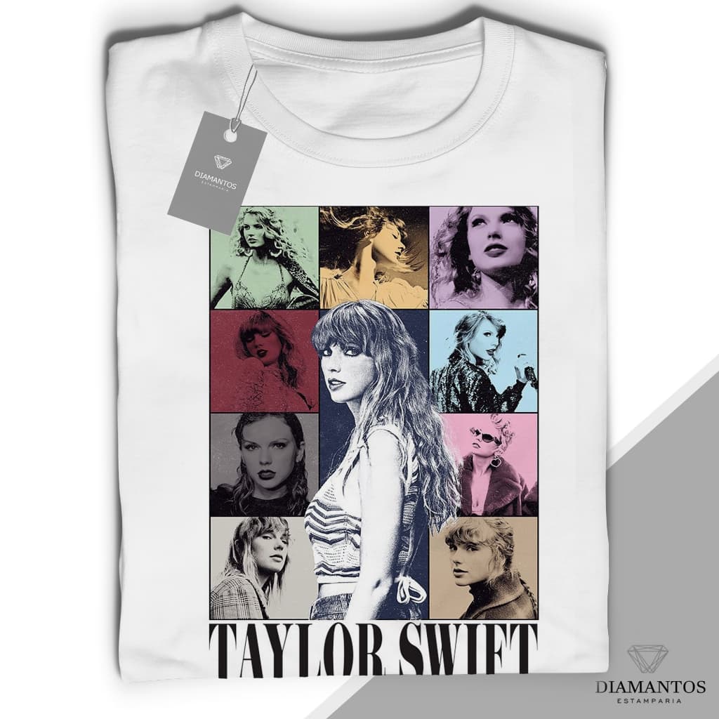 Camiseta Taylor Swift The Eras Tour diversos modelos baby look e camiseta Unissex blusa