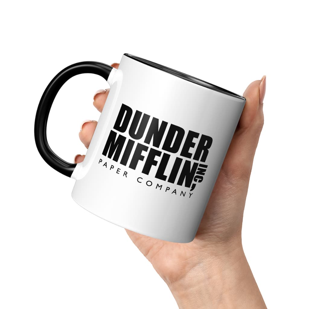 Caneca xícara de cerâmica porcelana série The Office Dunder Mifflin Michael Scott com embalagem para presente