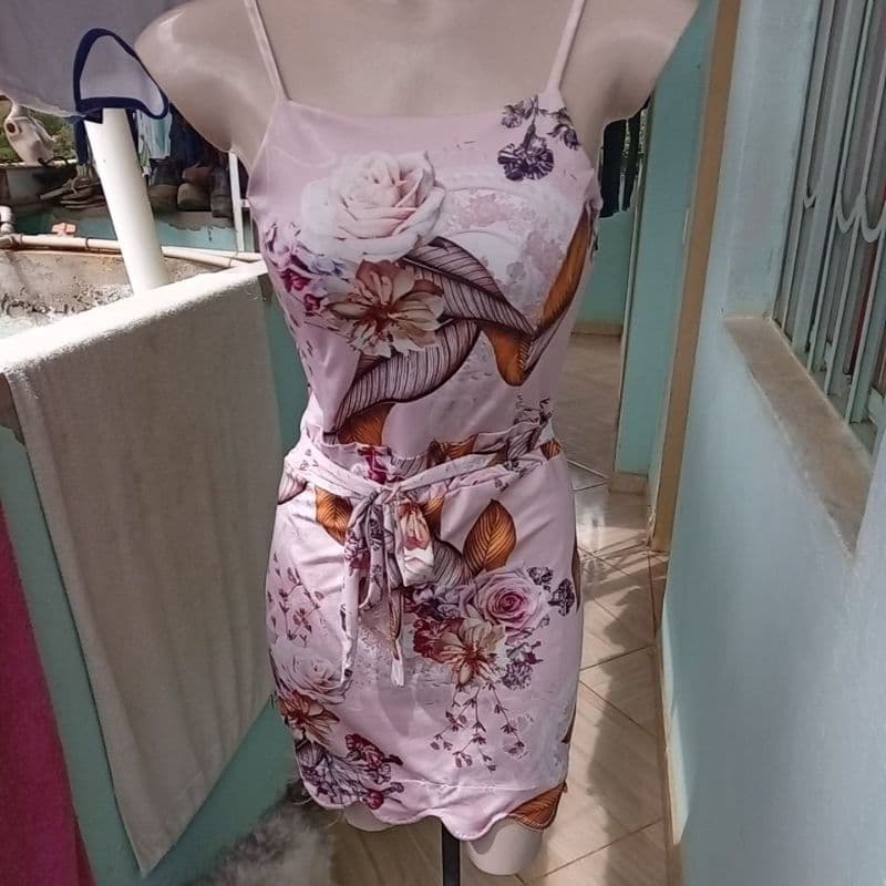 vestido de suplex,de alça