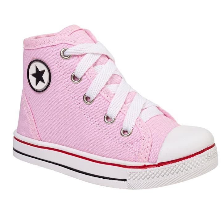 Tenis Cano Alto Infantil Feminino Rosa  *ENVIO IMEDIATO*