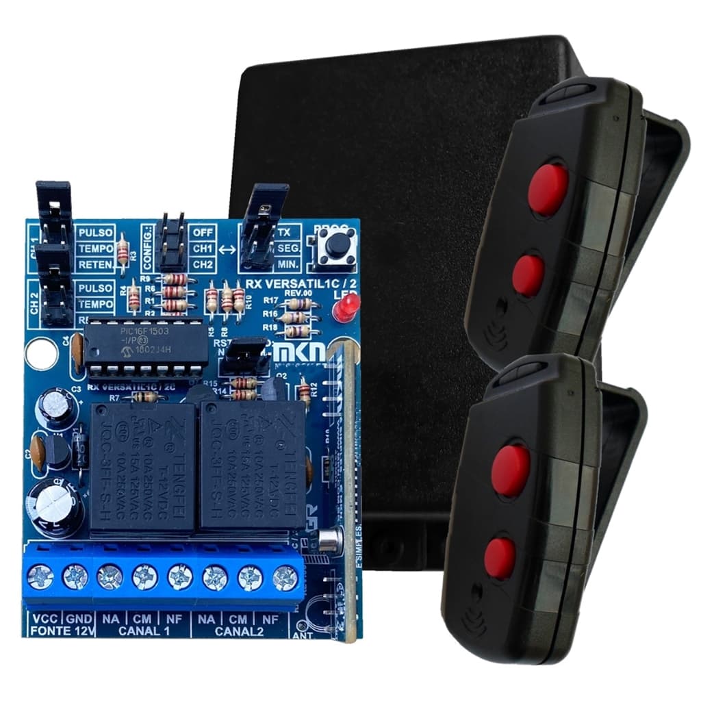 RECEPTOR DUPLO MULTI FUNÇÕES 248TX MKN COM 2 CONTROLES