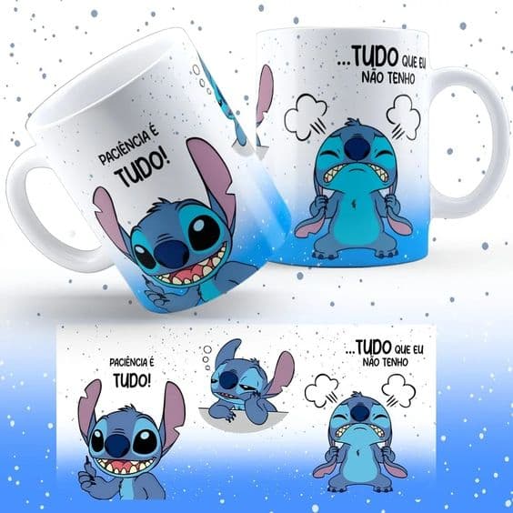 Caneca do Lilo Stitch Diferentes Modelos para Presente