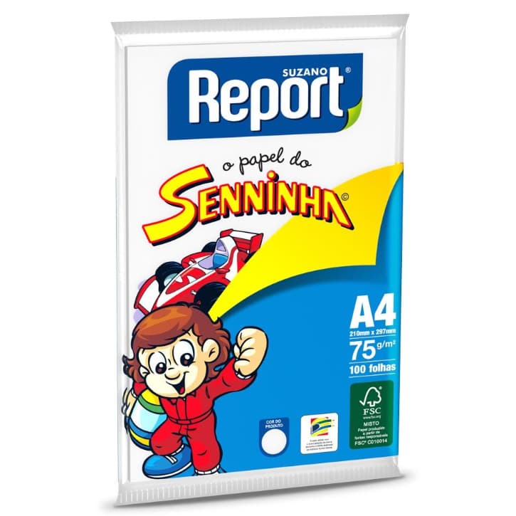 Papel Sulfite Report Senninha 75g 100 Folhas