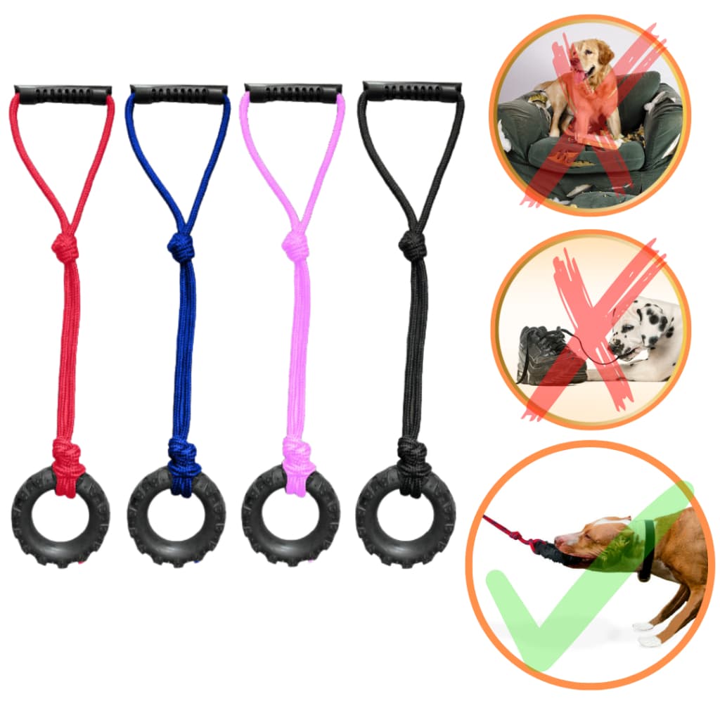 Pneu Brinquedo Puxador Para Cachorro Interativo Porte Cães cabo de guerra anti stress Pet