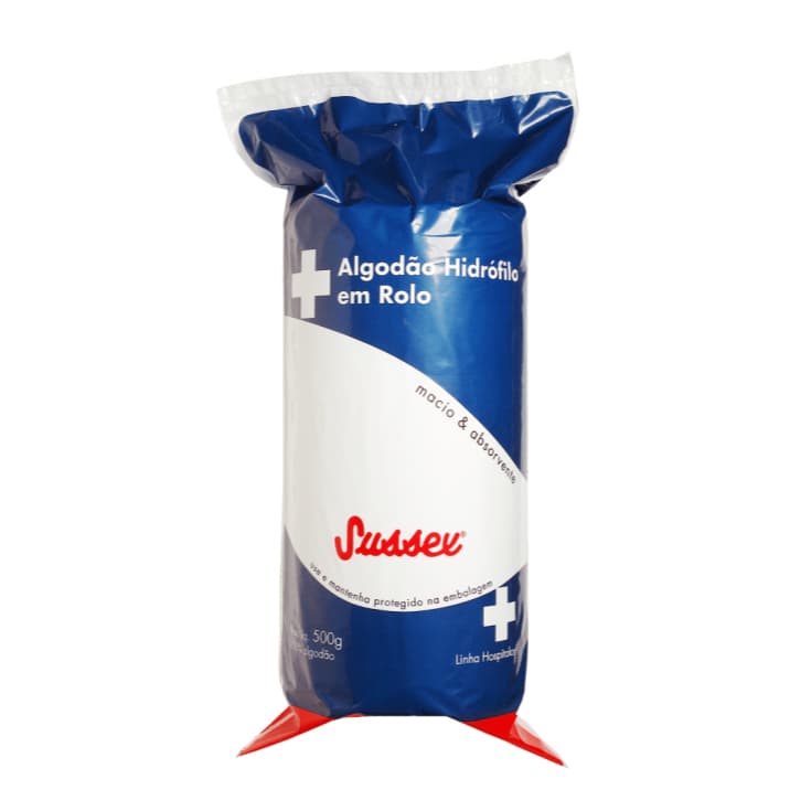 Algodão Hidrófilo em Rolo Sussex - 500g