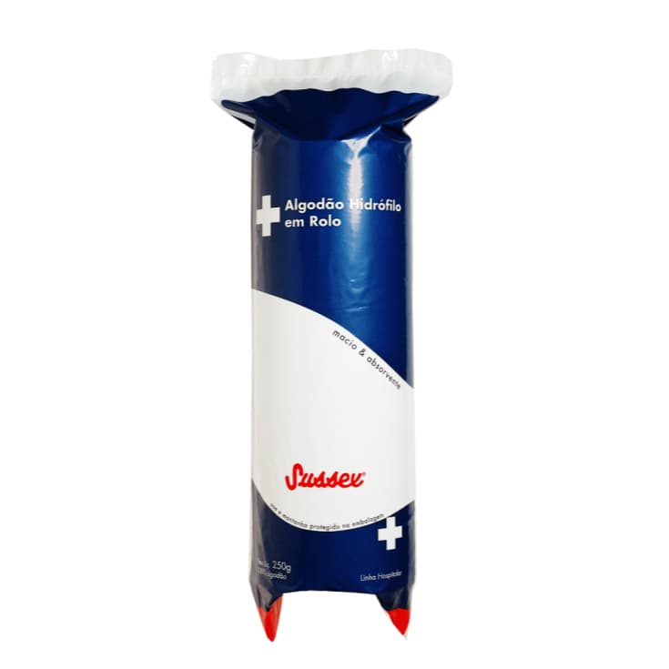 Algodão Hidrófilo em rolo Sussex - 250g