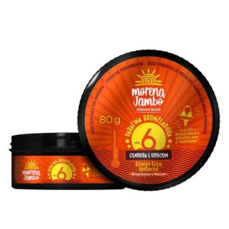 Parafina Bronzeadora Morena Jambo Efeito Fita Isolante 80g - Dermacream