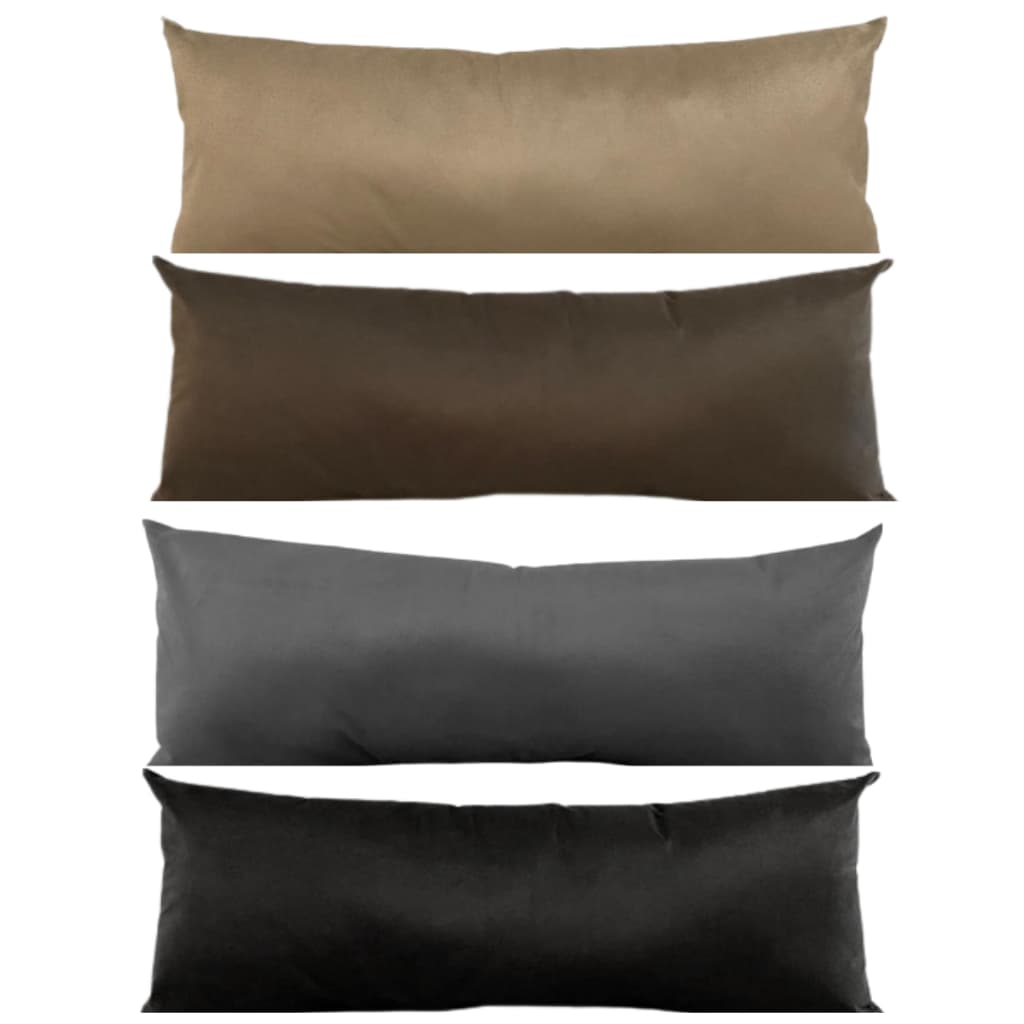 Almofada Baguete Rim Suede Veludo Para Sofá Retrátil Cama Poltrona Travesseiro Xuxão Cabeceira 70x20