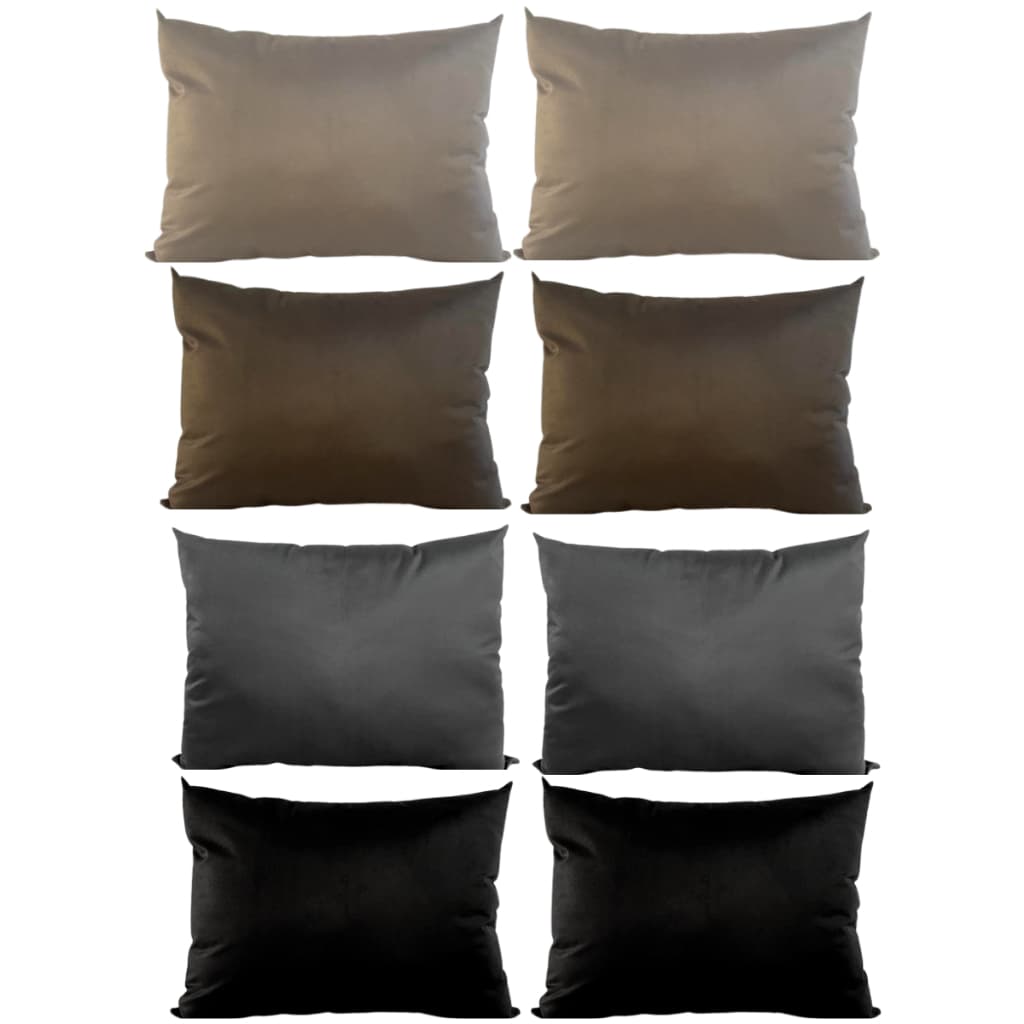 Kit 02 Almofada Suede Cheia Grande Capa Lavável Encosto Sofá Retrátil Cama Poltrona Rede 80x80