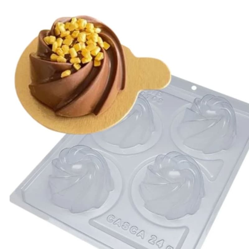 Forma Trufa Sinuosa 10103 Bwb  Econômica Silicone