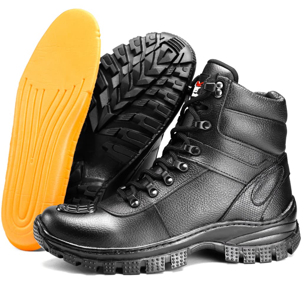 Bota Coturno Motociclista Cano Curto Adventure em Couro Legítimo Moda Masculina Style