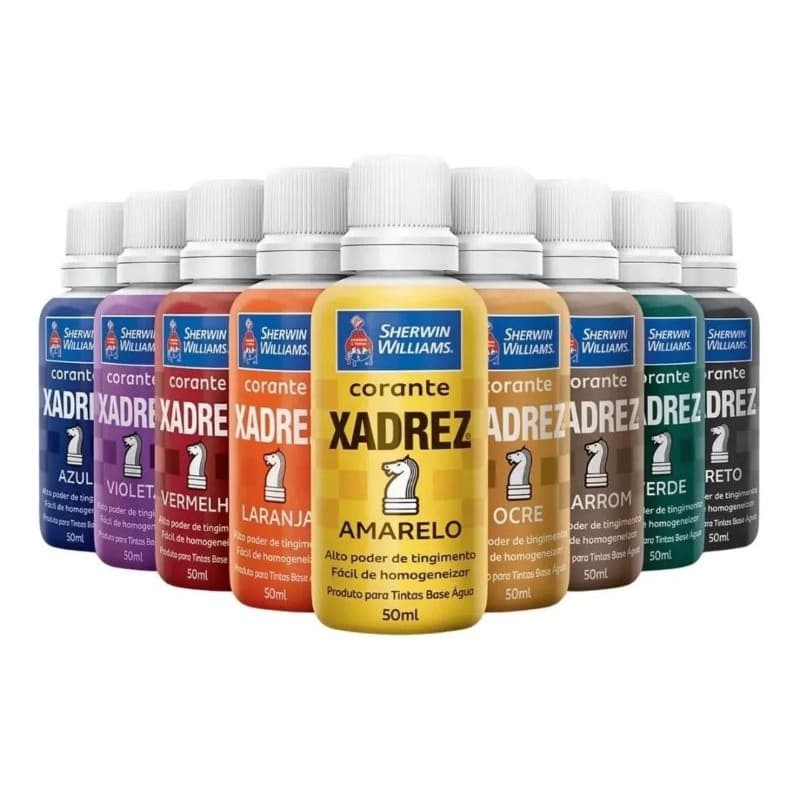 Corante Pigmento para Tinta Xadrez 50ML Diversas Cores