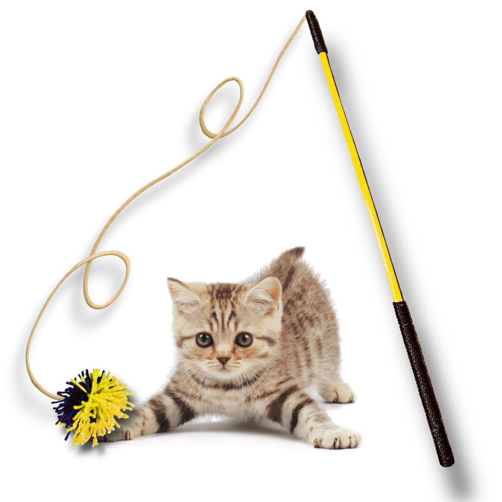 Brinquedo Pelúcia Varinha Com Ponpon Para Gatos