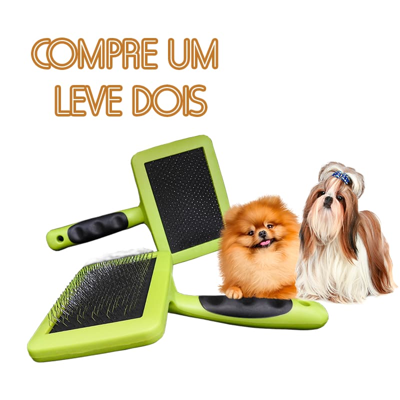 Kit 2 Rasqueadeiras Pet Reta - LordGroom