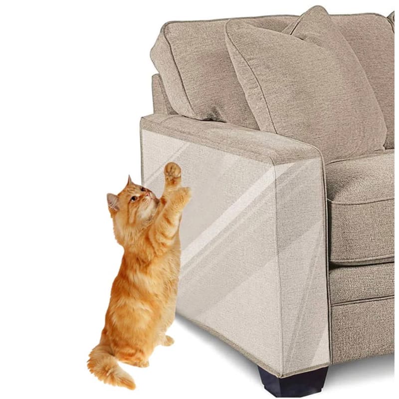 Filme anti arranhador / arranhão para cantos - protetor de arranhões transparente flexível gato